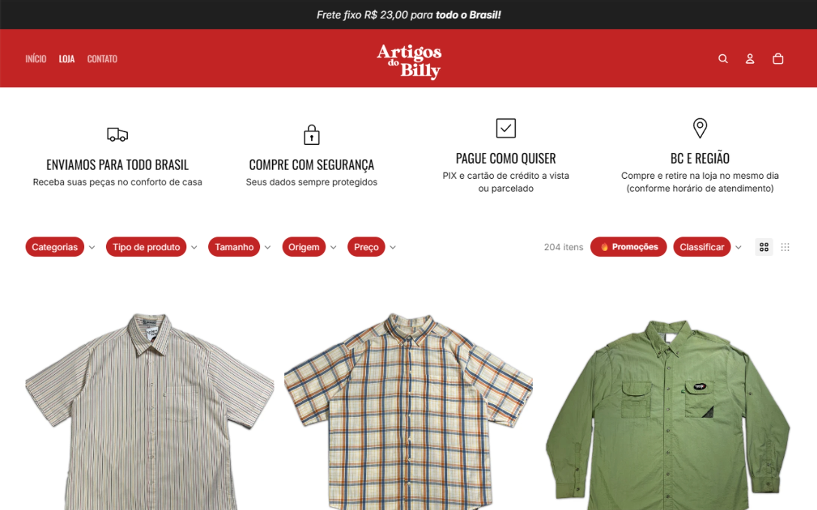 Artigos do Billy — Desktop
