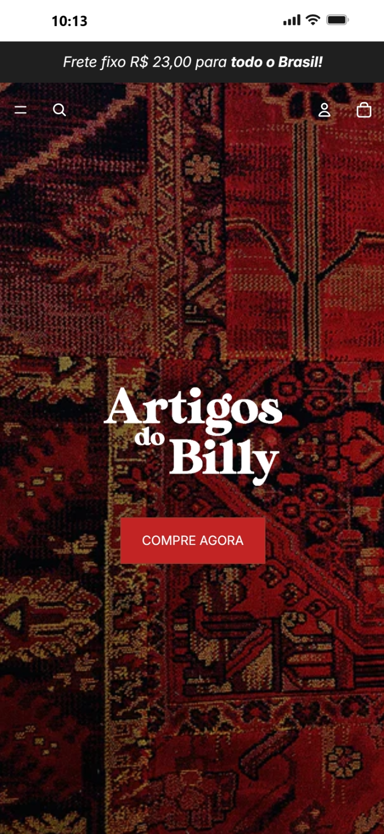 Artigos do Billy — Mobile