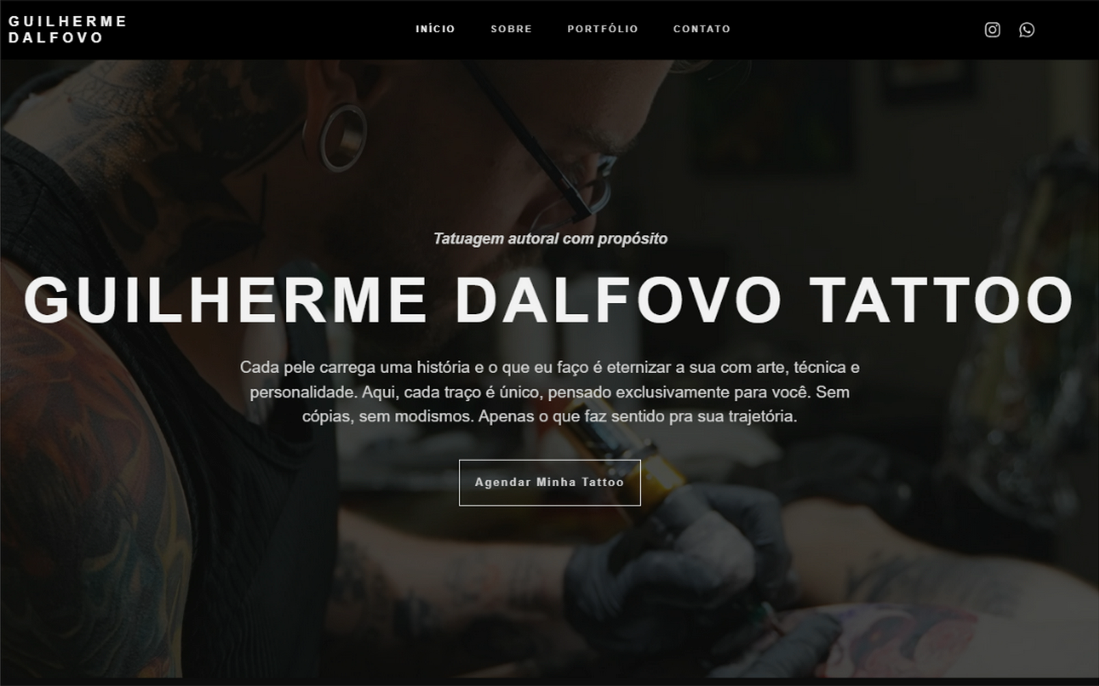 Guilherme Tattoo — Desktop