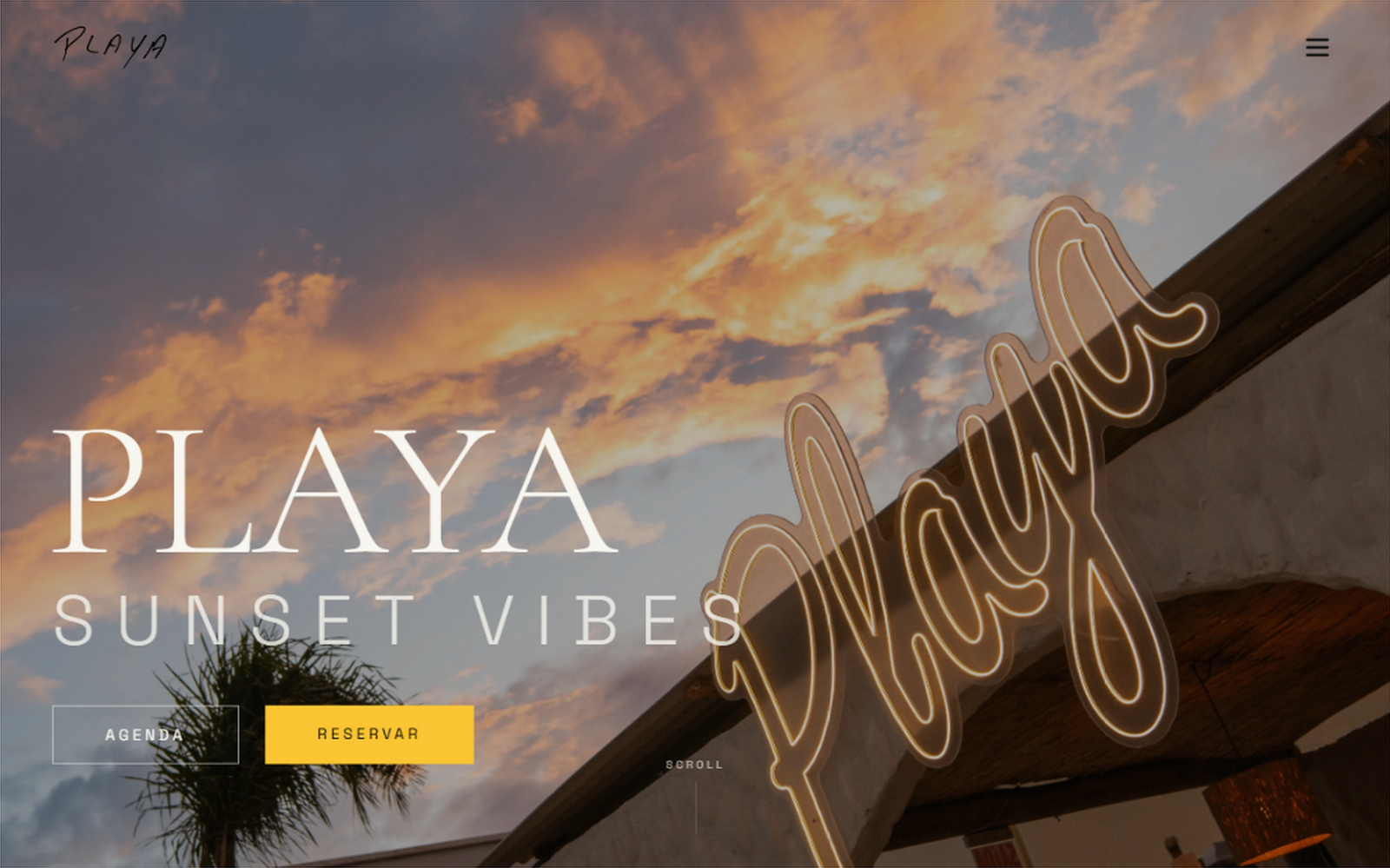Playa Beach Club — Desktop